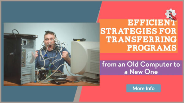 Efficient Strategies for Transferring Programs from an Old Computer to a New One